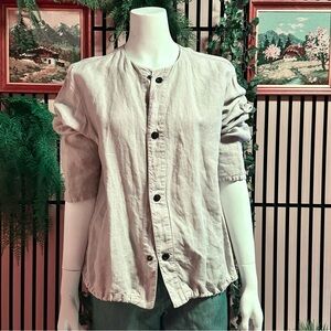 Emporio Armani Beige Linen Shirt